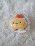 San-X Sumikko Gurashi, Sumikko I Love Series, Safety Pin Badge Ebi Furai Plush, 6cm