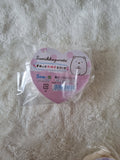 San-X Sumikko Gurashi, Sumikko I Love Series, Safety Pin Badge Shirokuma Plush, 6cm