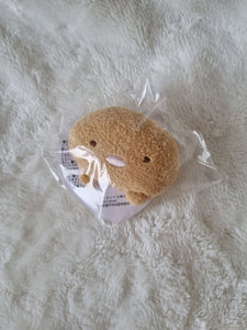 San-X Sumikko Gurashi, Sumikko I Love Series, Safety Pin Badge Tonkatsu Plush, 6cm