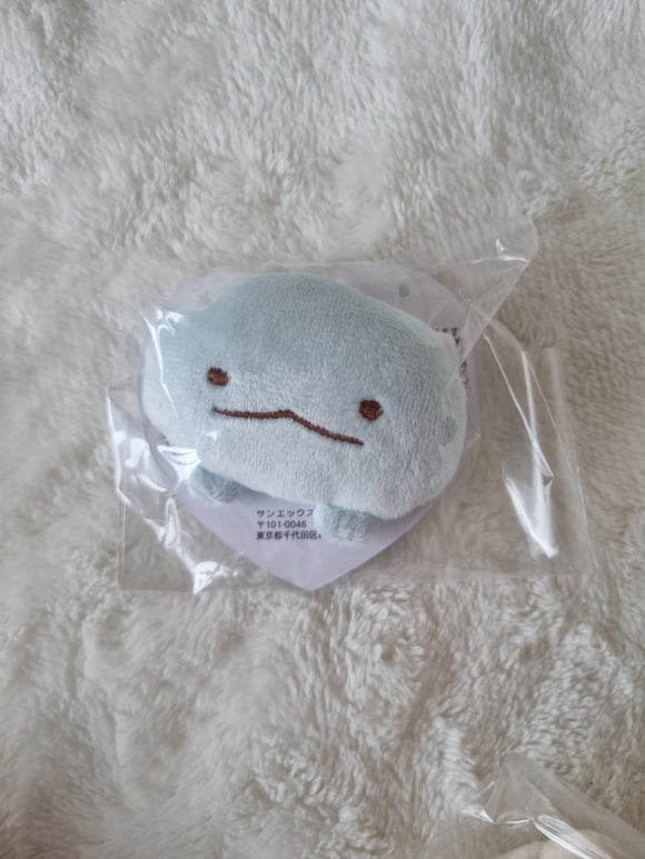 San-X Sumikko Gurashi, Sumikko I Love Series, Safety Pin Badge Tokage Plush, 6cm