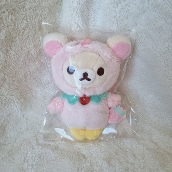 San-X Rilakkuma, 20th Anniversary Full of Strawberry Day, Korilakkuma Keychain