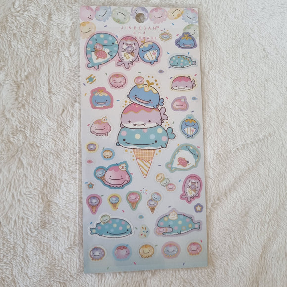 San-X Jinbesan and the ice cream jellyfish, Stickers