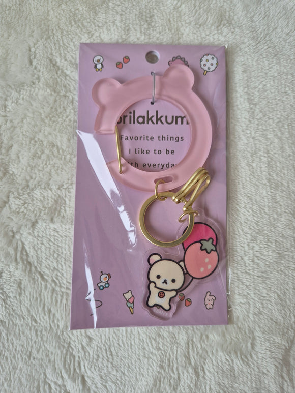 San-X, New Basic Rilakkuma, Korilakkuma Carabiner Keychain