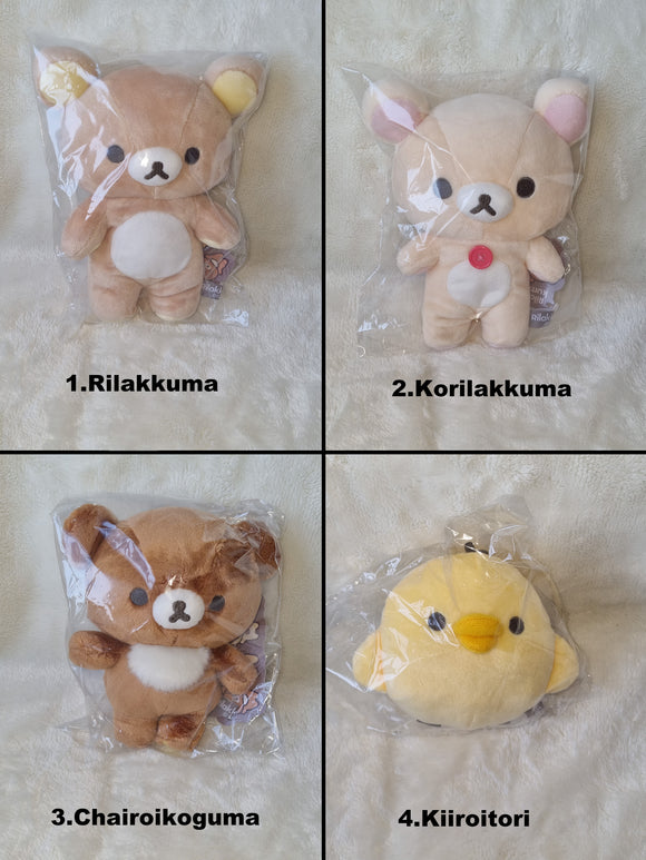 San-X, New Basic Rilakkuma, Small Plush Rilakkuma/Korilakuma/Kiiroitori/Chairoikoguma