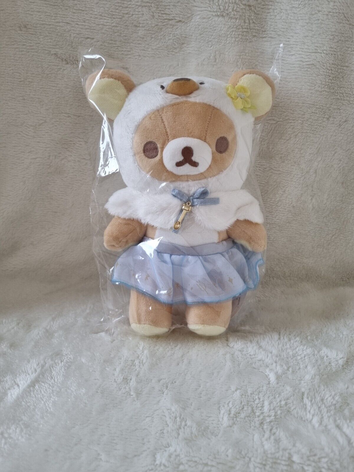 Rilakkuma starry night plush 2024 premium super soft chairoikoguma blue M Korilakkuma