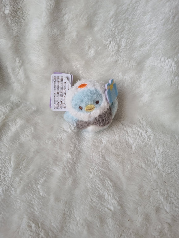 San-X Rilakkuma Niko Niko Happy For You, Blue Bird Badge Plush, 7cm